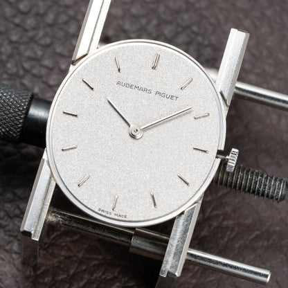 Audemars Piguet Bamboo Oval “Cobra” in 18k white gold Ref 4443BC from 1970s