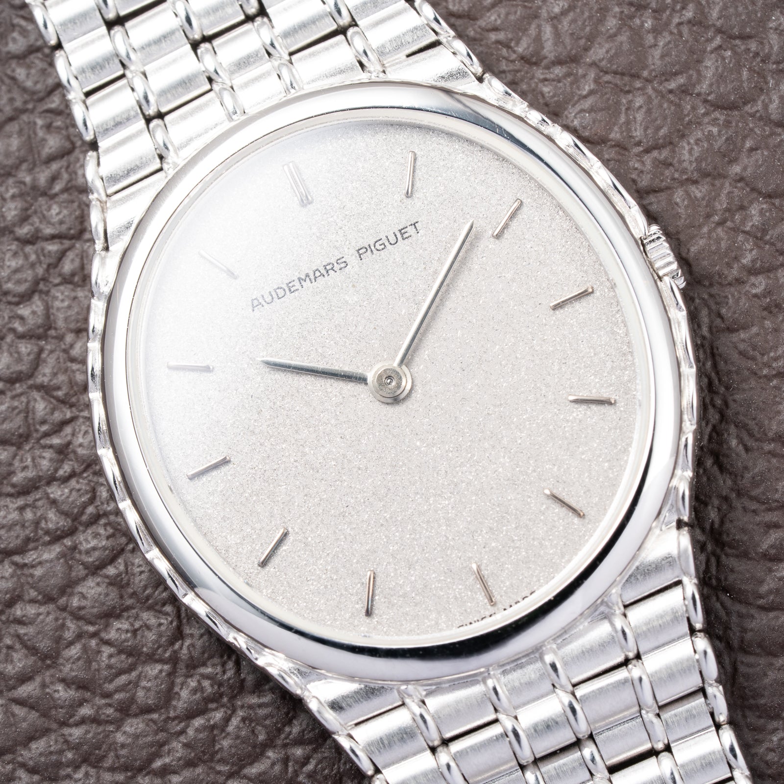 Audemars Piguet Bamboo Oval “Cobra” in 18k white gold Ref 4443BC from 1970s