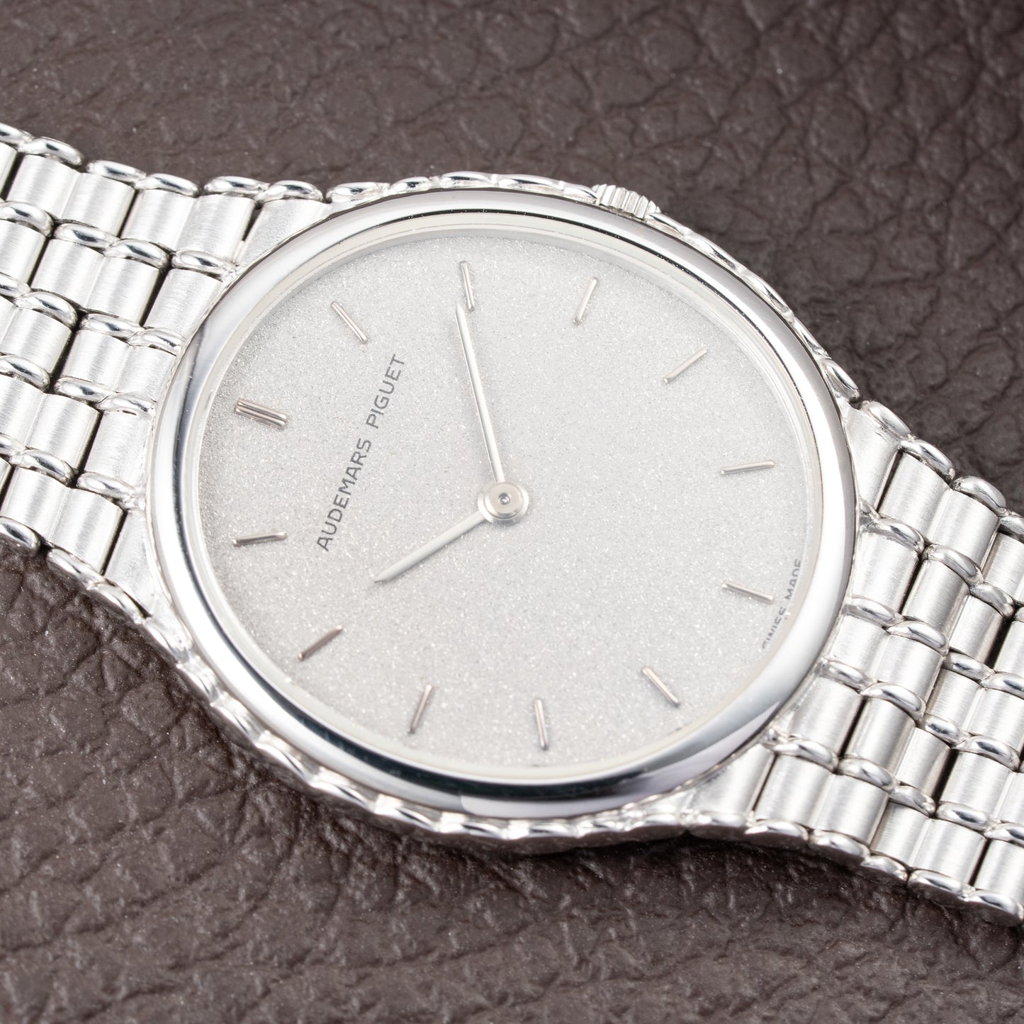 Audemars Piguet Bamboo Oval “Cobra” in 18k white gold Ref 4443BC from 1970s