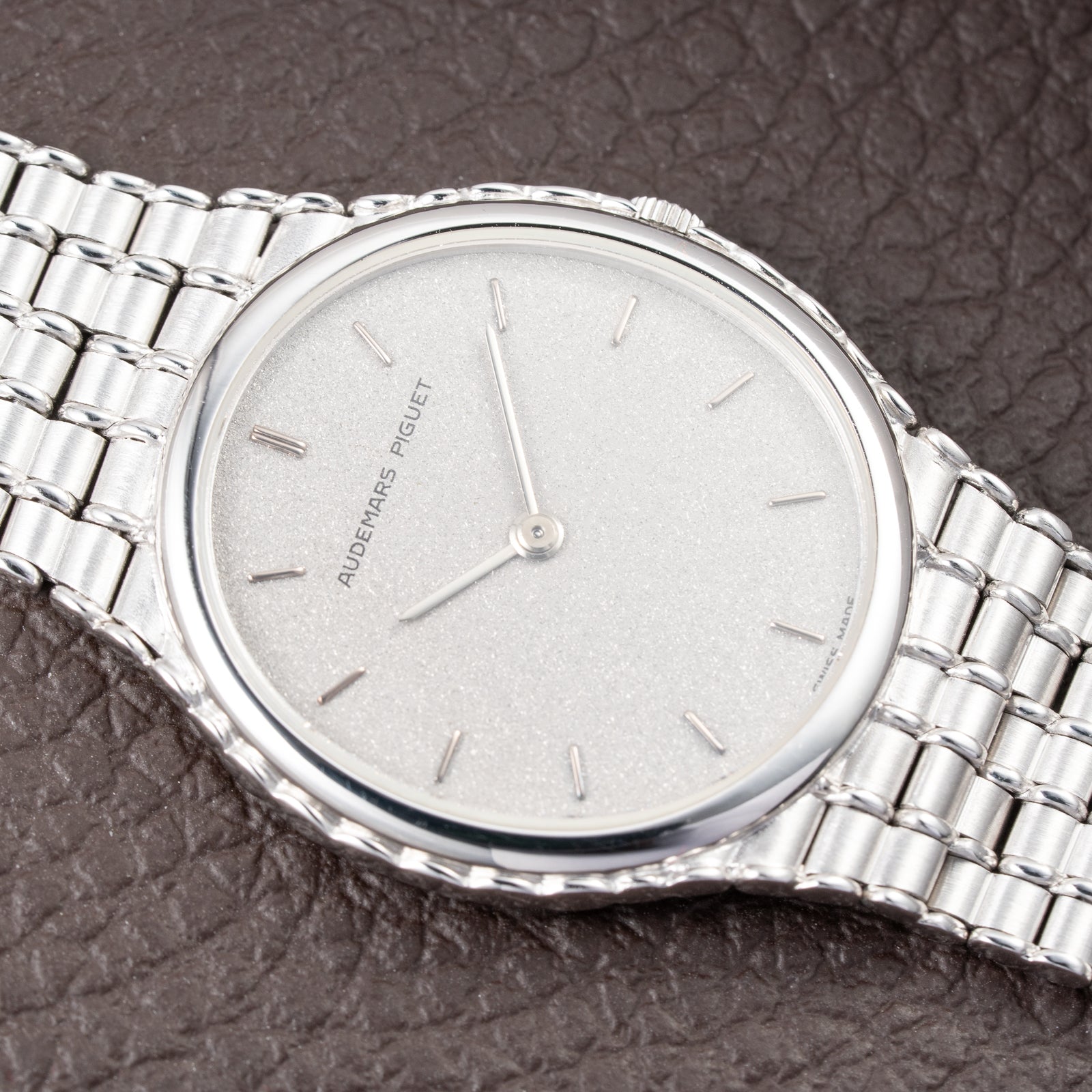 Audemars Piguet Bamboo Oval “Cobra” in 18k white gold Ref 4443BC from 1970s