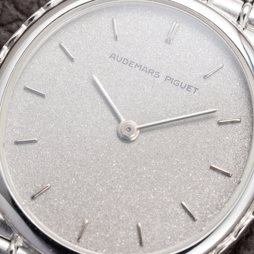 Audemars Piguet Bamboo Oval “Cobra” in 18k white gold Ref 4443BC from 1970s