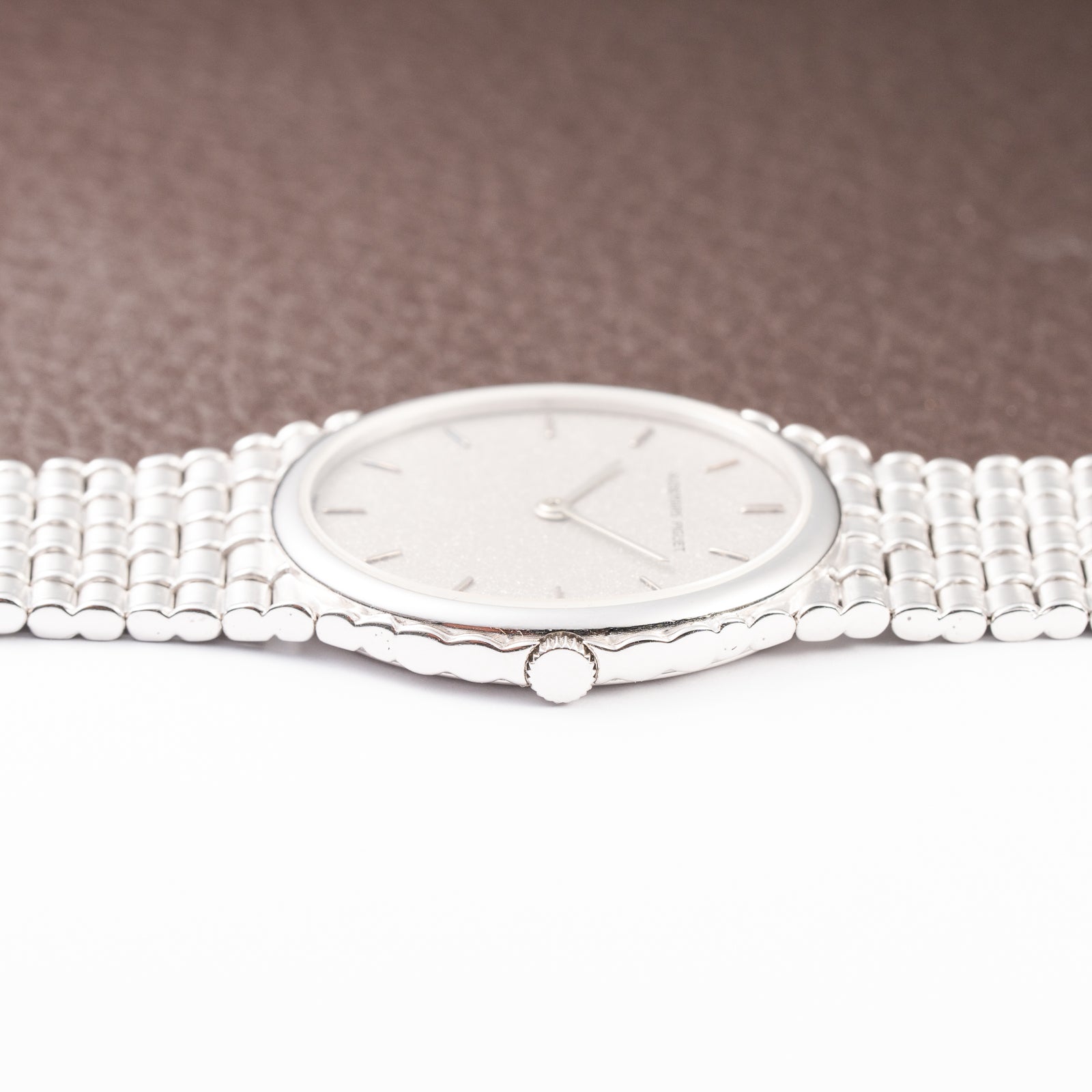 Audemars Piguet Bamboo Oval “Cobra” in 18k white gold Ref 4443BC from 1970s
