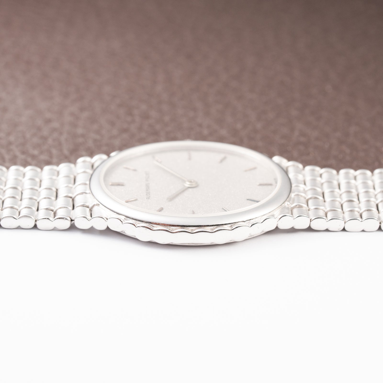 Audemars Piguet Bamboo Oval “Cobra” in 18k white gold Ref 4443BC from 1970s