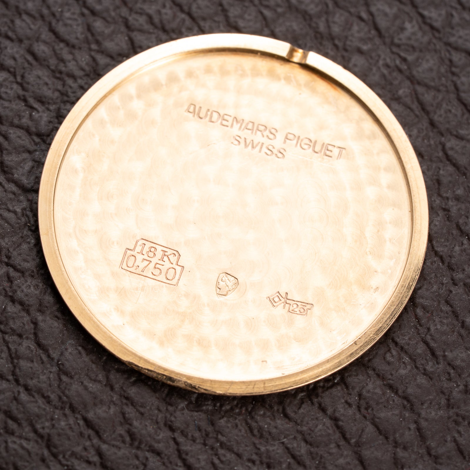 Audemars Piguet Ultra Thin Black Gilt Dial 18K Rosé Pink Gold From 1960s