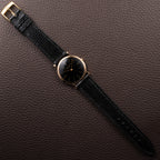 Audemars Piguet Ultra Thin Black Gilt Dial 18K Rosé Pink Gold From 1960s