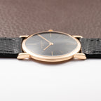 Audemars Piguet Ultra Thin Black Gilt Dial 18K Rosé Pink Gold From 1960s