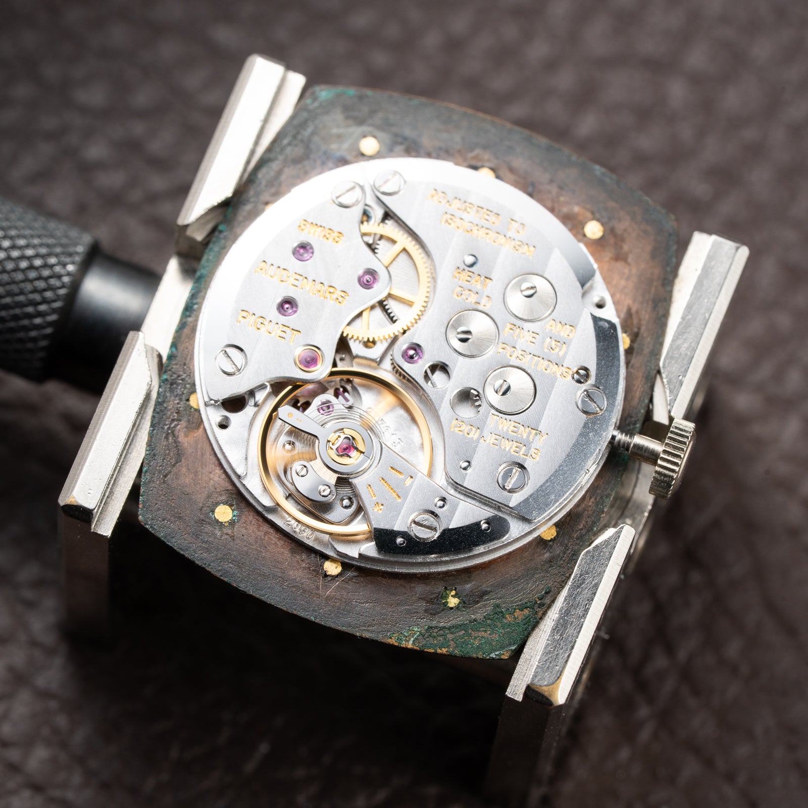 Audemars Piguet “Cobra” Matt Black Diamond Dial 18k White Gold Ref 14126BC from 1980s