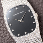 Audemars Piguet “Cobra” Matt Black Diamond Dial 18k White Gold Ref 14126BC from 1980s