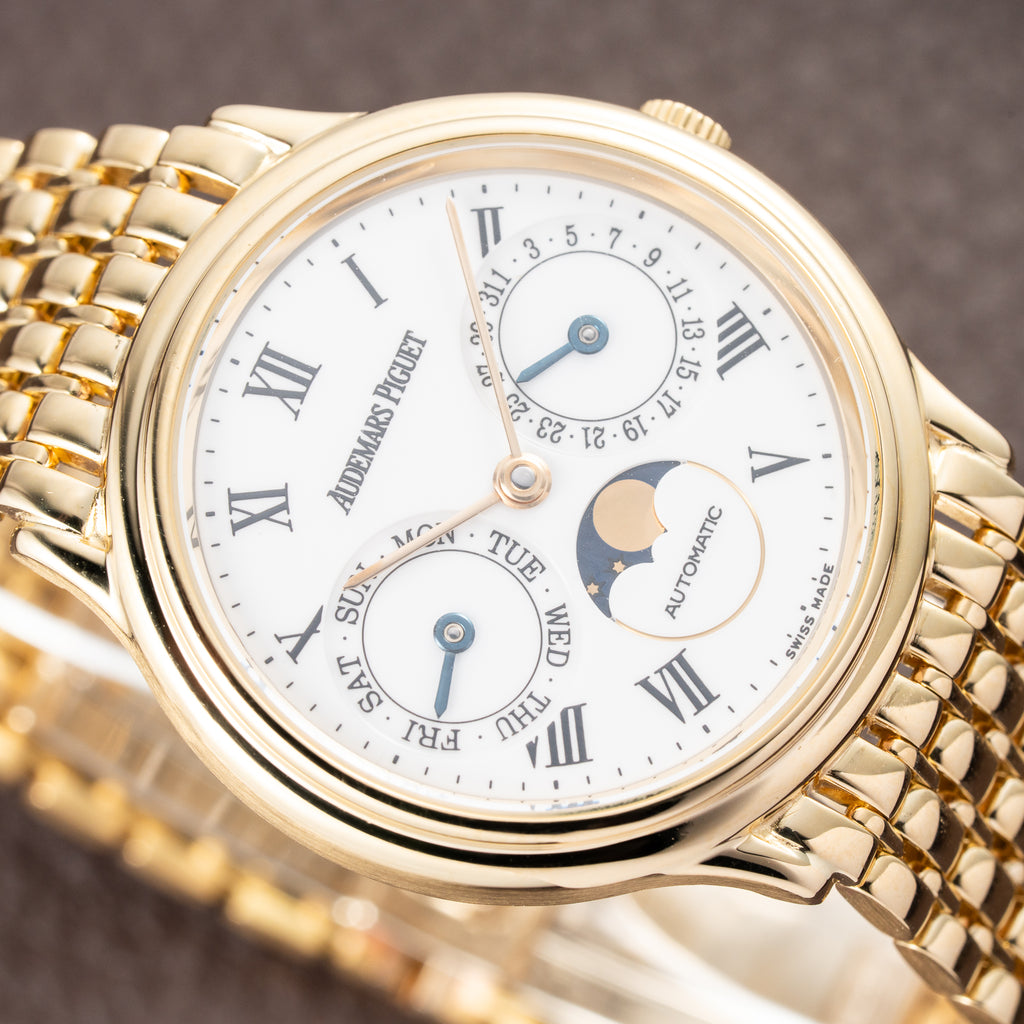 Audemars Piguet Day-Date Moonphase 18K Yellow Gold Ref. 25589BA from 1980s