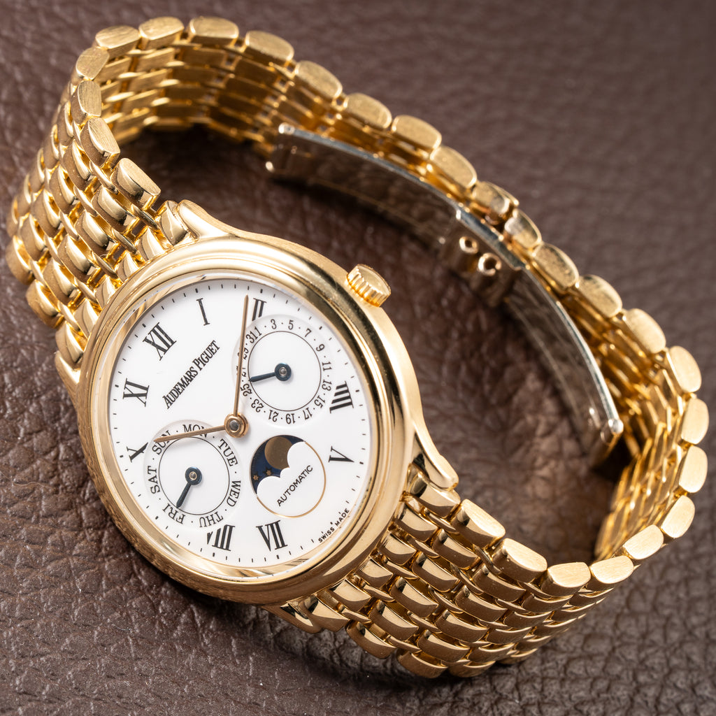 Audemars Piguet Day-Date Moonphase 18K Yellow Gold Ref. 25589BA from 1980s