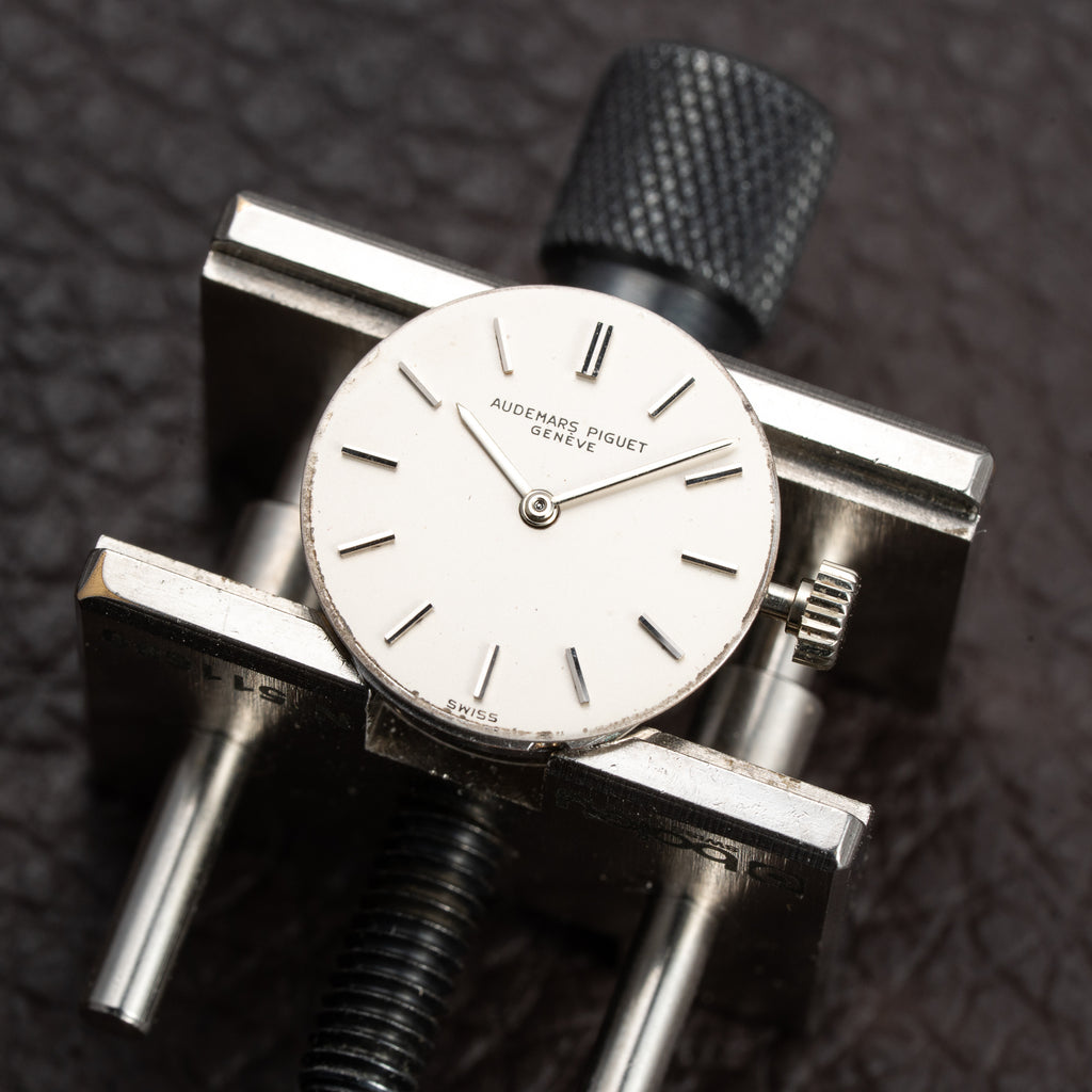 Audemars Piguet Elegant Cocktail Watch Diamond Lady 18K White Gold From 1960s