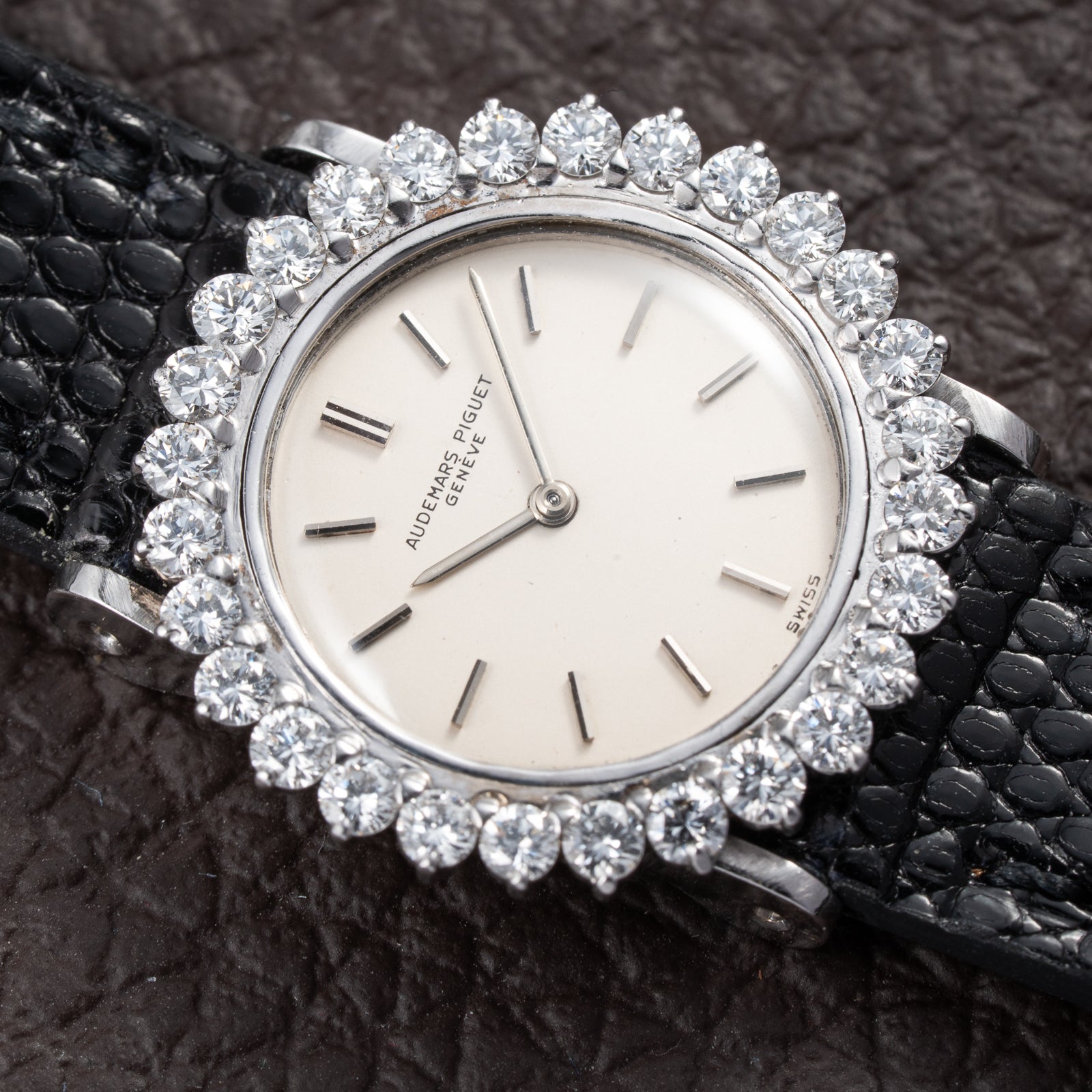 Audemars Piguet Elegant Cocktail Watch Diamond Lady 18K White Gold From 1960s