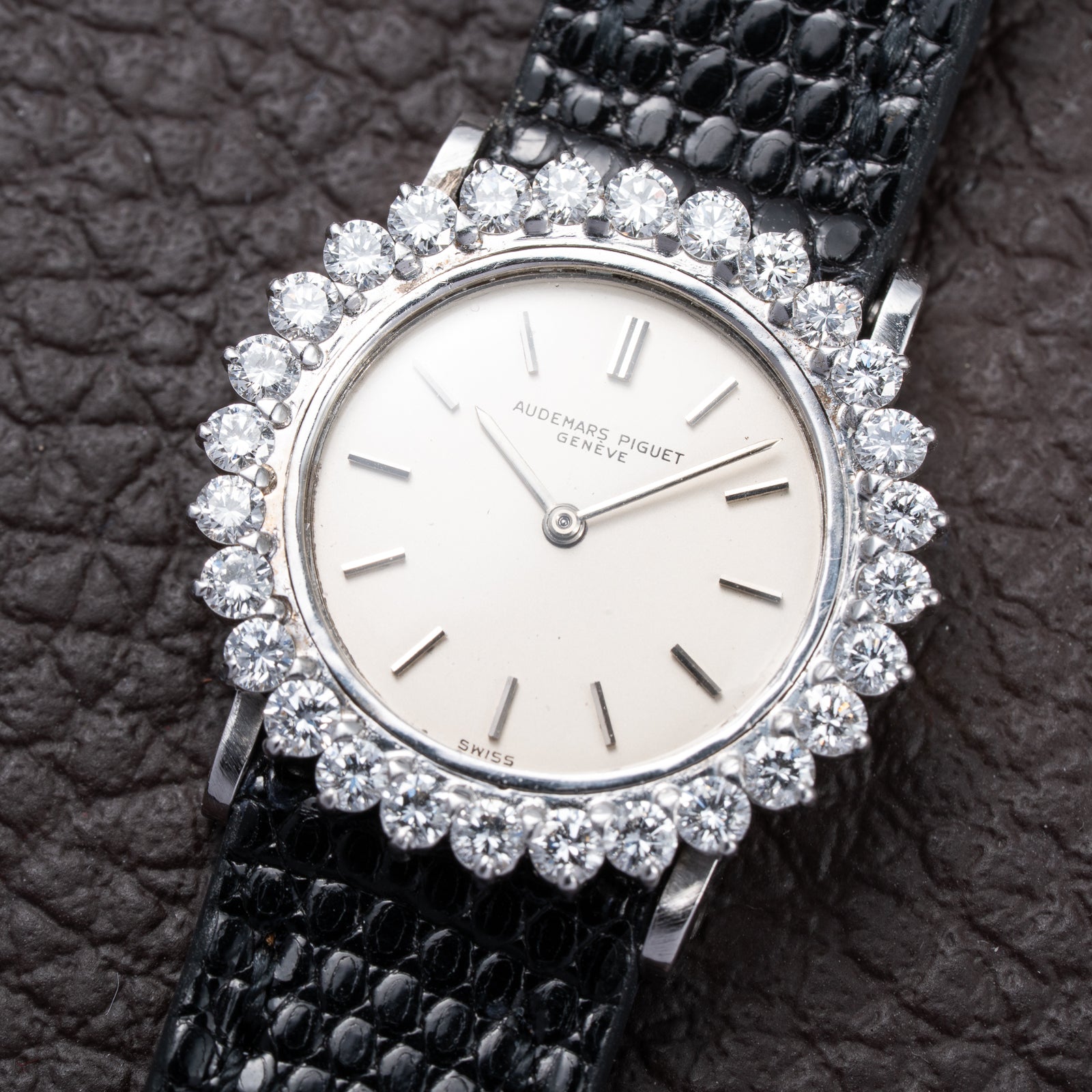 Audemars Piguet Elegant Cocktail Watch Diamond Lady 18K White Gold From 1960s