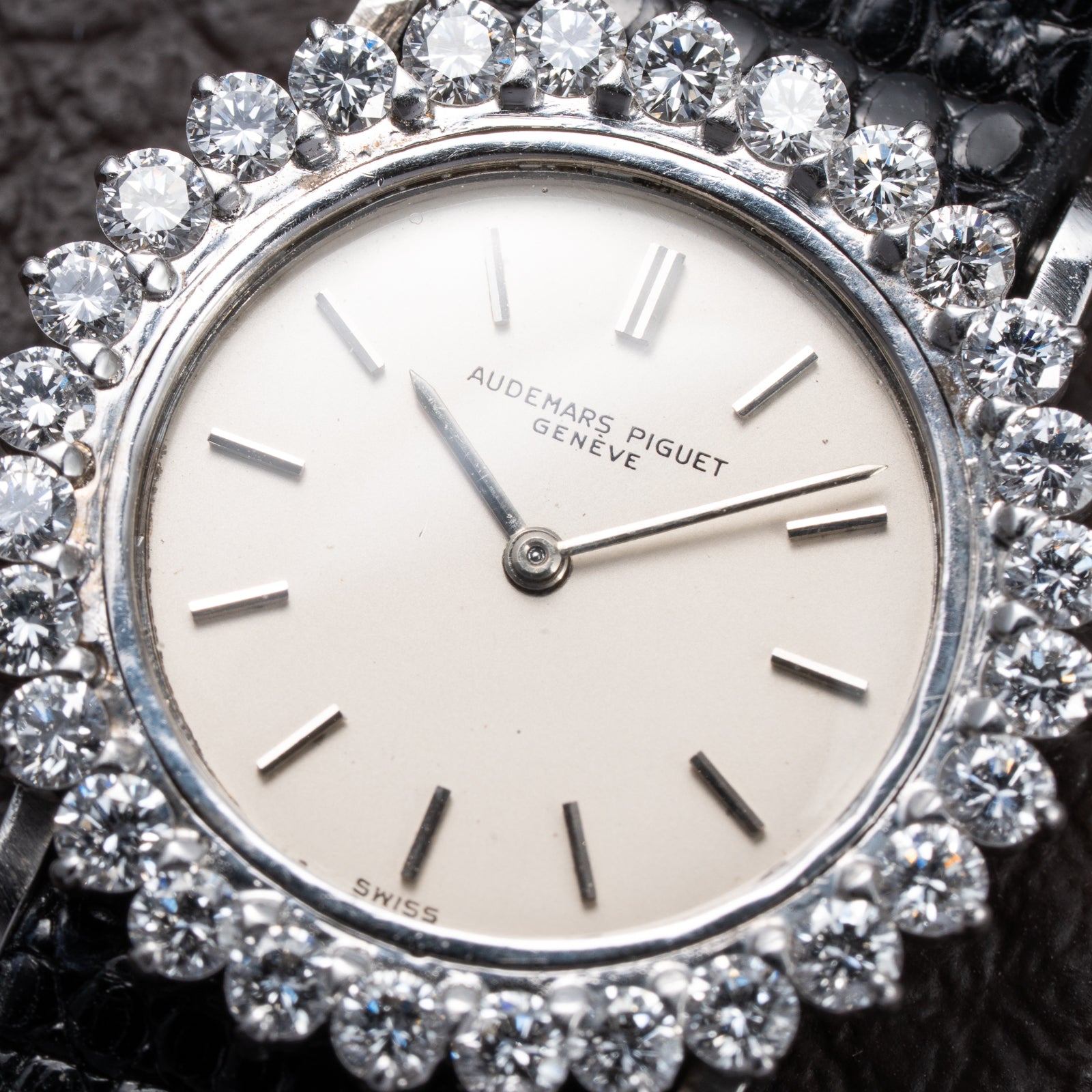 Audemars Piguet Elegant Cocktail Watch Diamond Lady 18K White Gold From 1960s