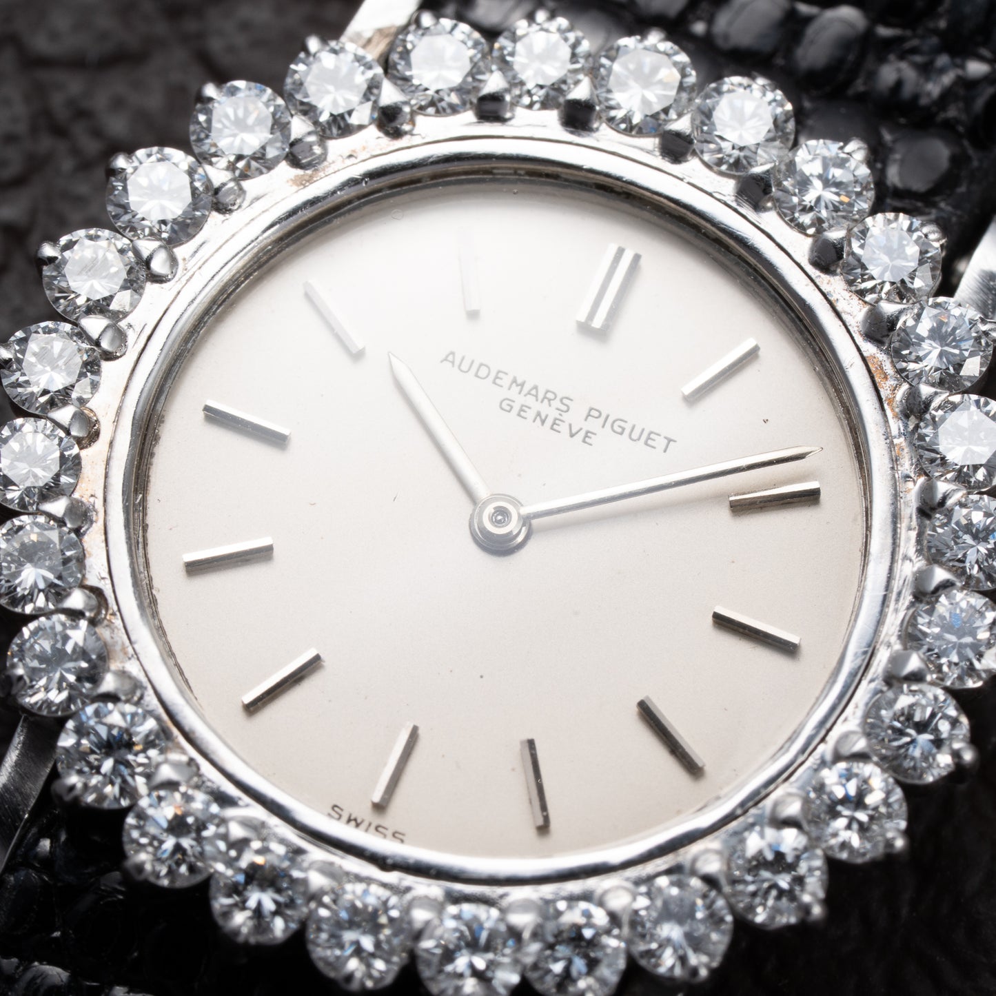 Audemars Piguet Elegant Cocktail Watch Diamond Lady 18K White Gold From 1960s