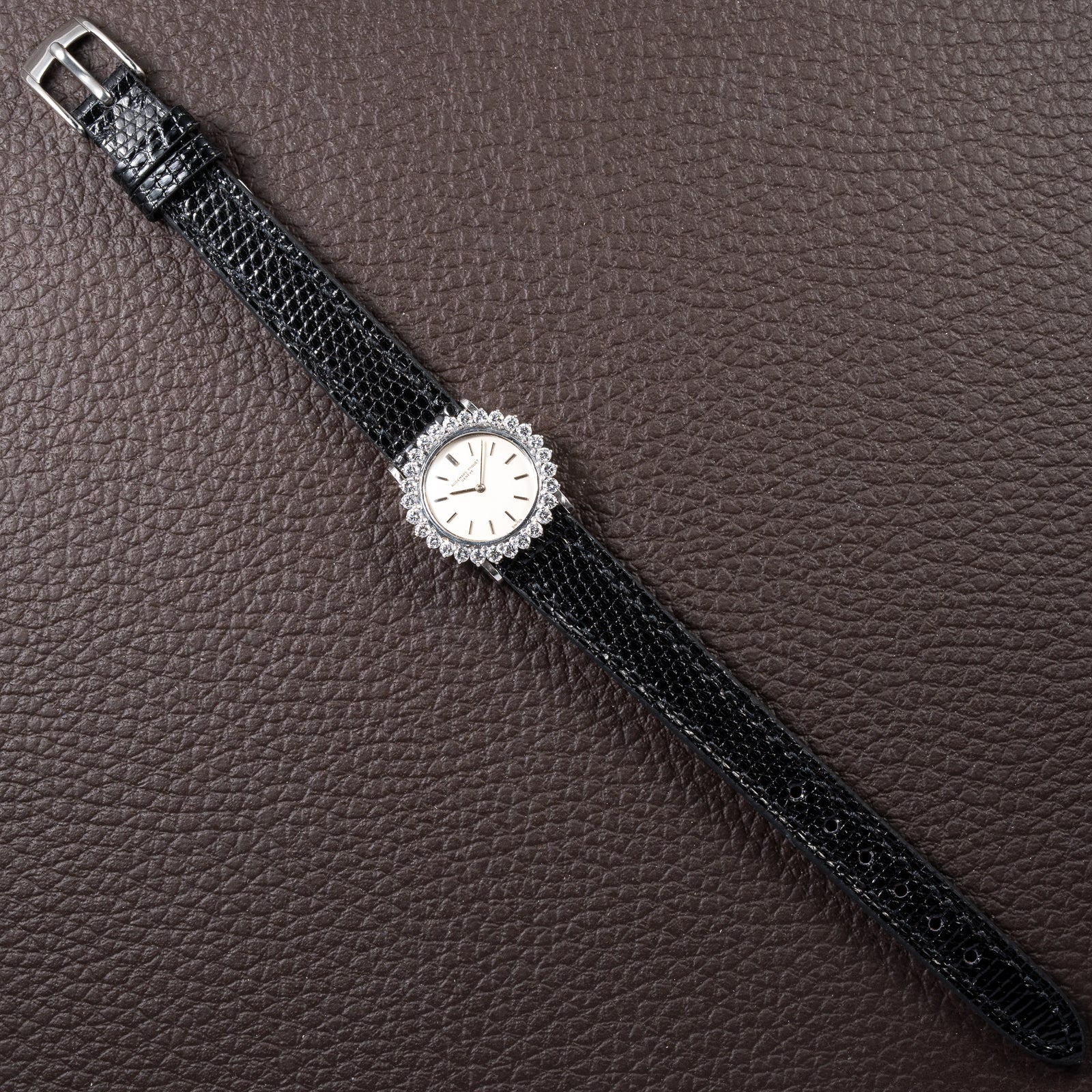 Audemars Piguet Elegant Cocktail Watch Diamond Lady 18K White Gold From 1960s