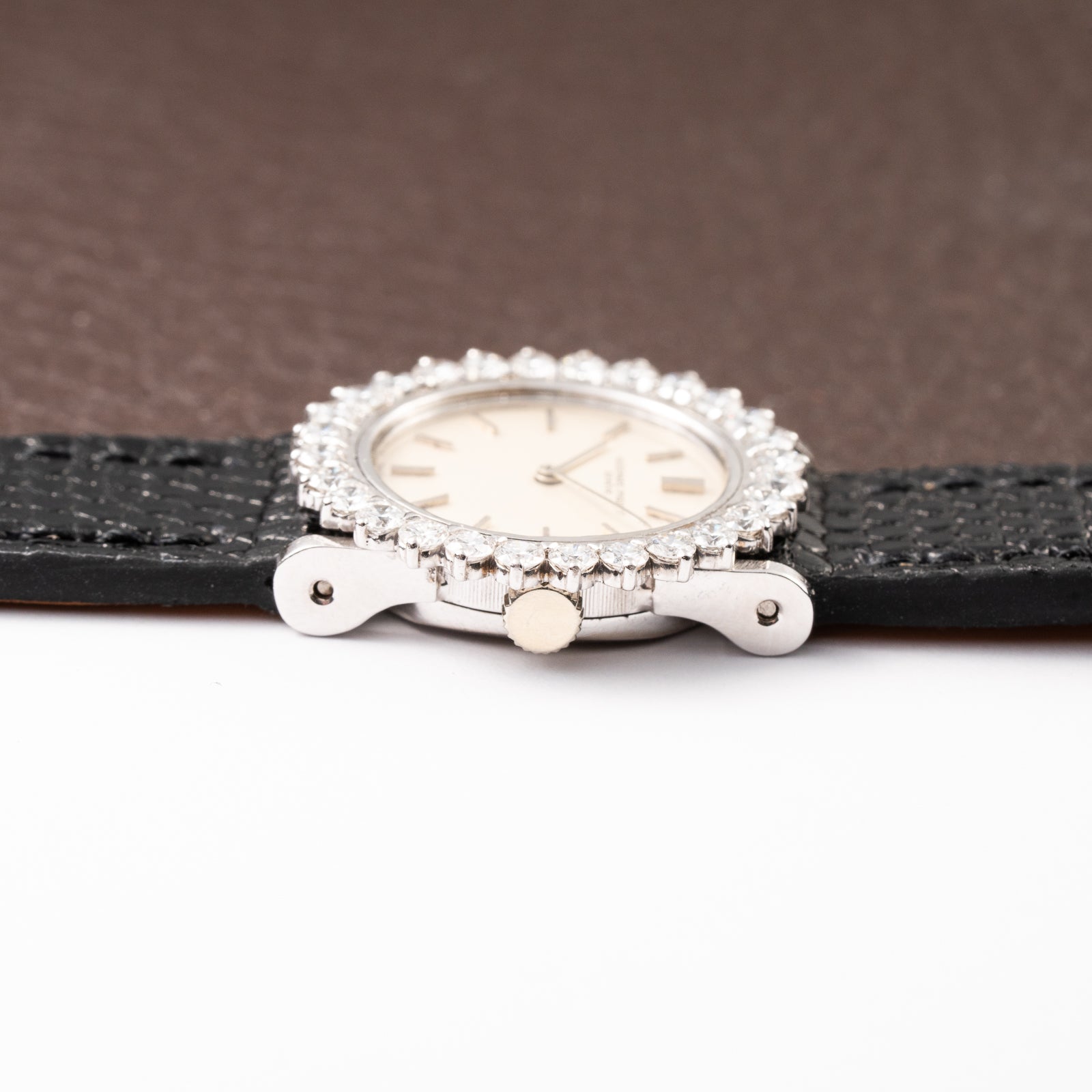 Audemars Piguet Elegant Cocktail Watch Diamond Lady 18K White Gold From 1960s