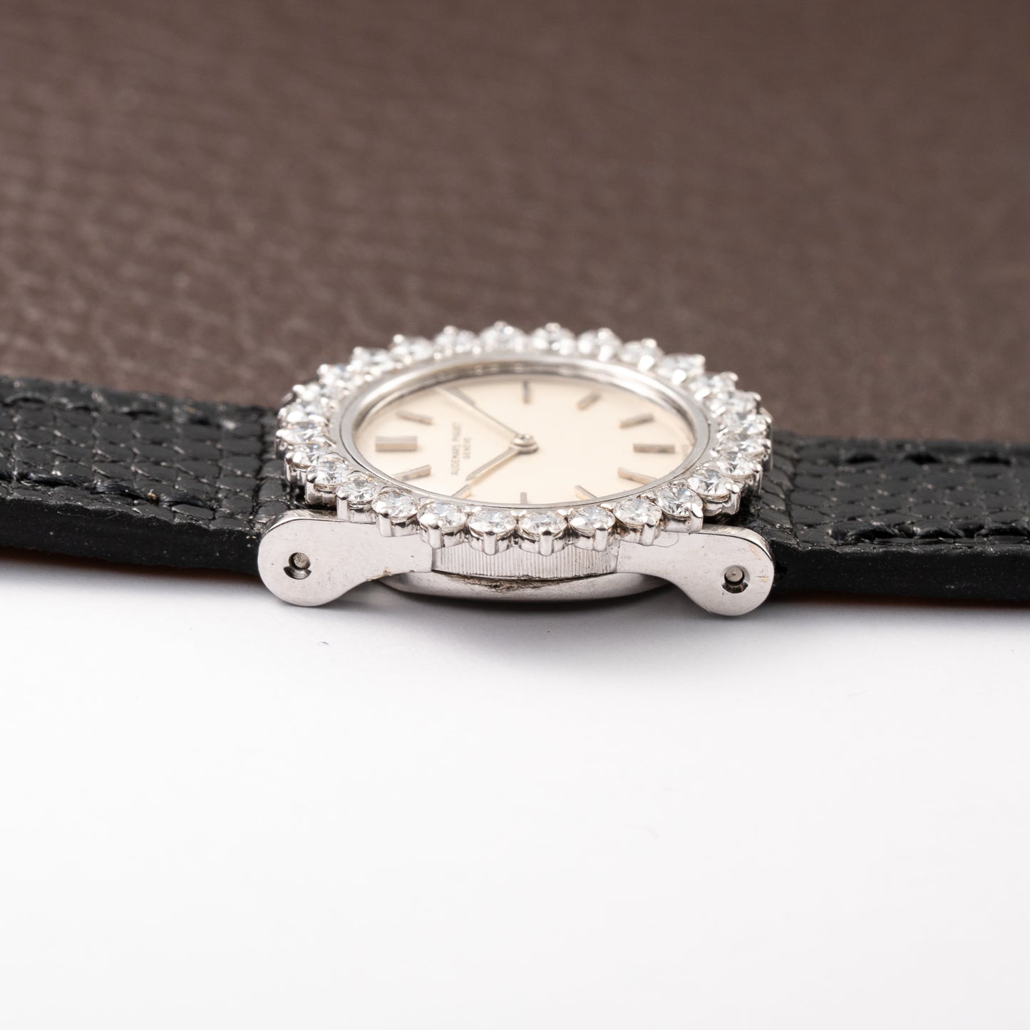 Audemars Piguet Elegant Cocktail Watch Diamond Lady 18K White Gold From 1960s