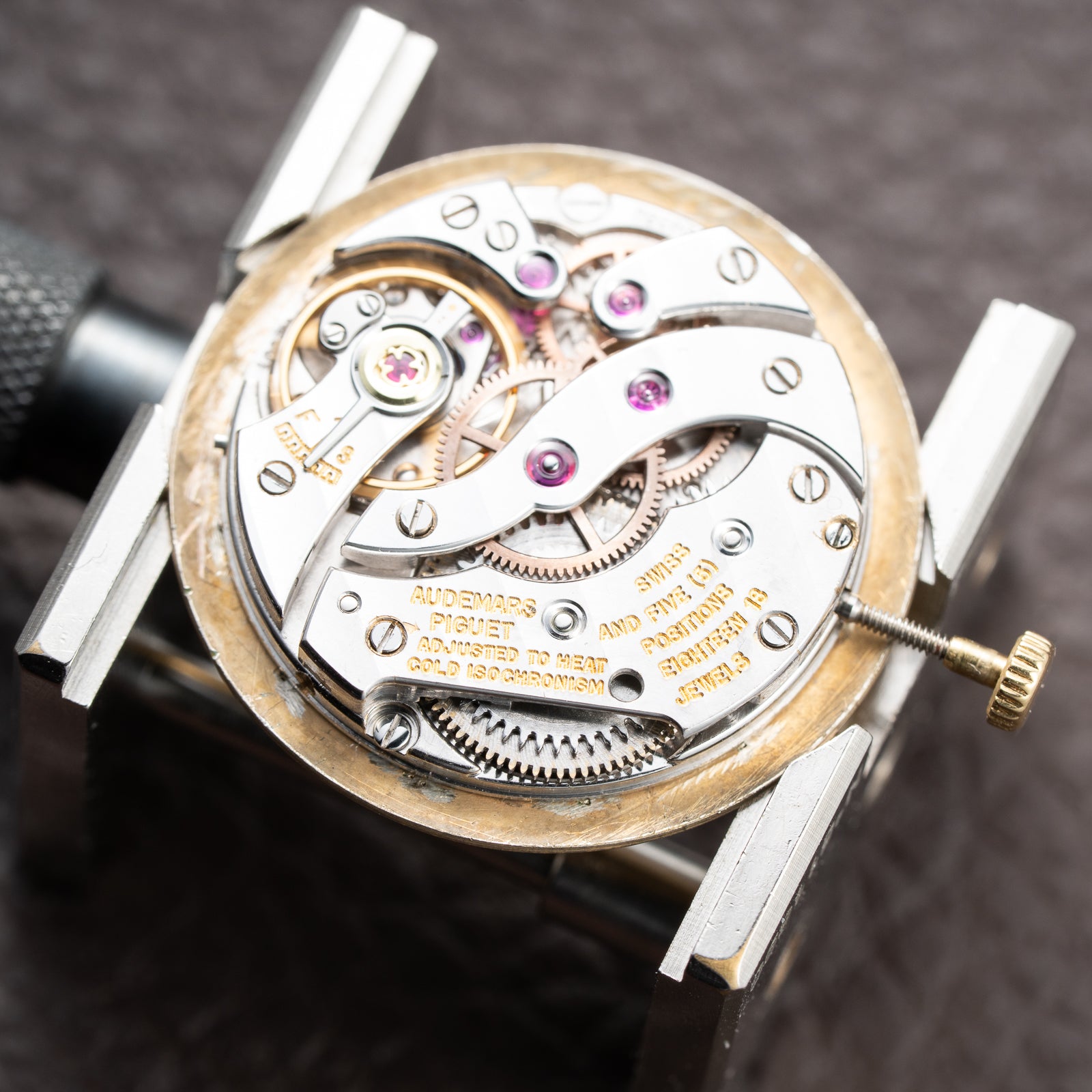 Audemars Piguet Disco Volante “Bark Finish” 18K Yellow Gold Ultra Thin Cal 2001 from 1960s
