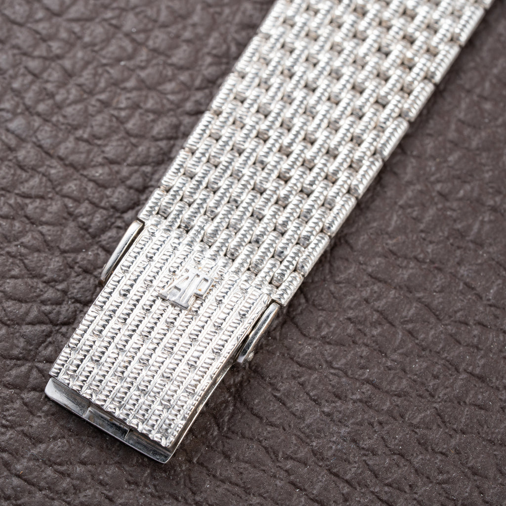 Audemars Piguet Pavé Factory Diamond & Blue Sapphires 18k White Gold Ref 14549BC Circa 1989