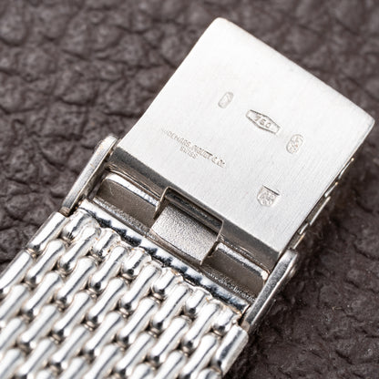 Audemars Piguet Pavé Factory Diamond & Blue Sapphires 18k White Gold Ref 14549BC Circa 1989