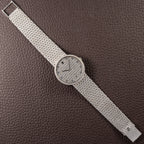 Audemars Piguet Pavé Factory Diamond & Blue Sapphires 18k White Gold Ref 14549BC Circa 1989
