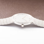 Audemars Piguet Pavé Factory Diamond & Blue Sapphires 18k White Gold Ref 14549BC Circa 1989