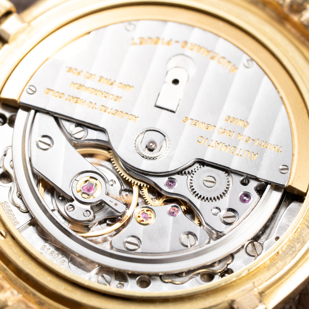 Audemars Piguet Quantième Perpétuel Automatique Octagonal in 18k Yellow gold Ref. 25557BA From 1980s