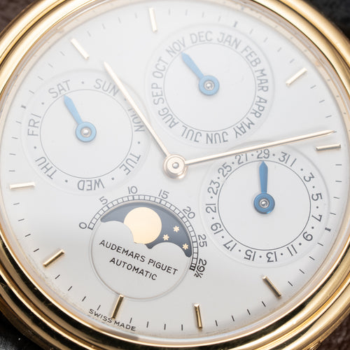 Audemars Piguet Quantieme Perpetual Calendar 18K Yellow Gold Ref 25657 from 1990S