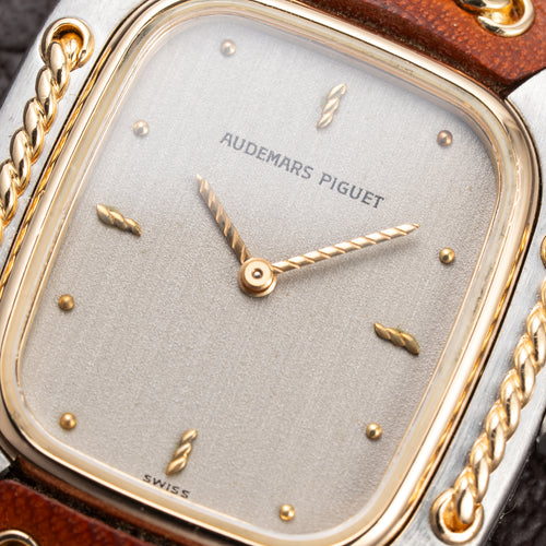 Audemars Piguet Cord'Or 'Rope' 18K Yellow Gold & Steel Quartz Ref 6050SA from 1980s