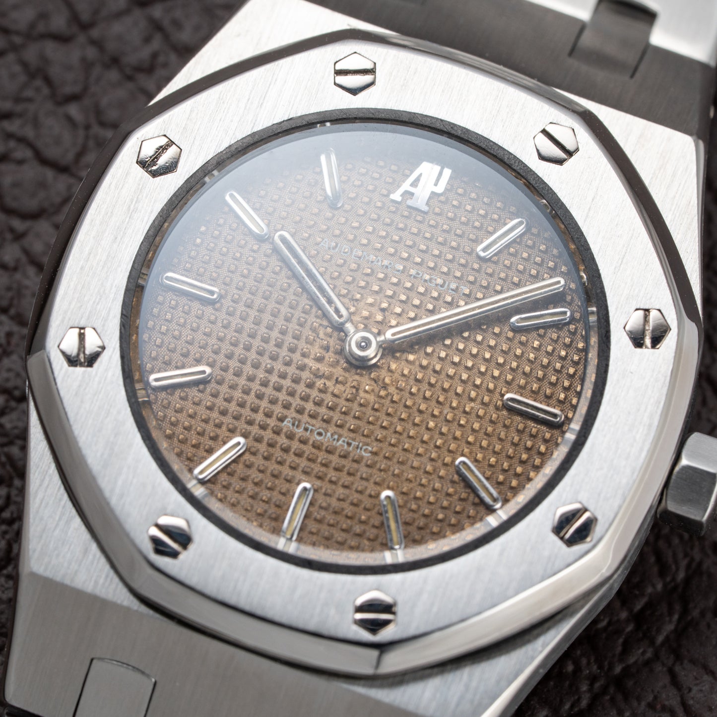 Audemars Piguet Royal Oak Lady Automatic Steel Brown Tropical Dial Ref 8638ST Box + Provenance