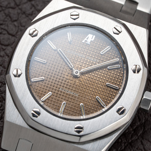 Audemars Piguet Royal Oak Lady Automatic Steel Brown Tropical Dial Ref 8638ST Box + Provenance