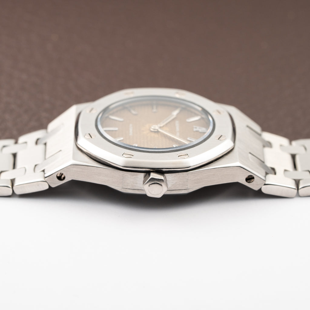 Audemars Piguet Royal Oak Lady Automatic Steel Brown Tropical Dial Ref 8638ST Box + Provenance