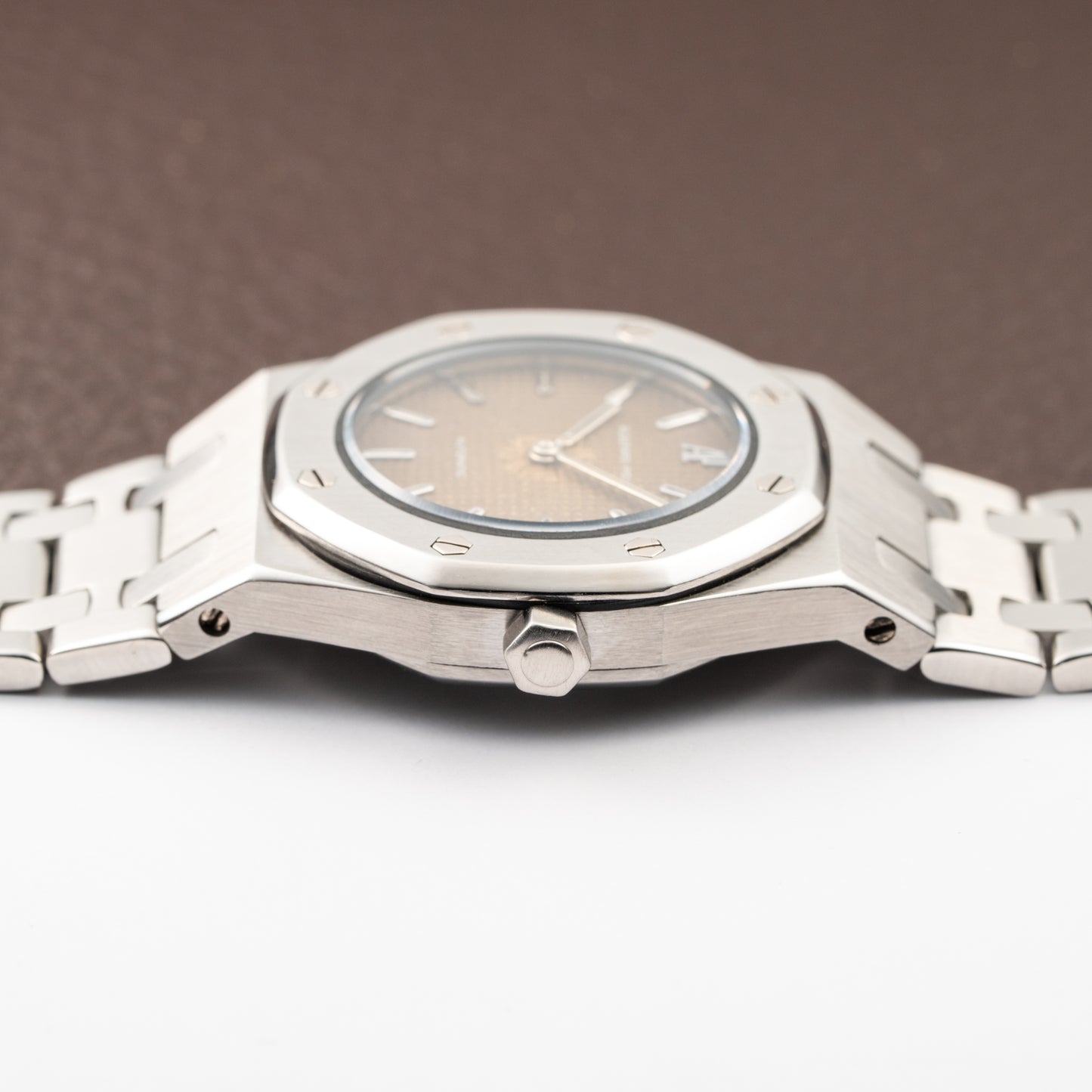 Audemars Piguet Royal Oak Lady Automatic Steel Brown Tropical Dial Ref 8638ST Box + Provenance