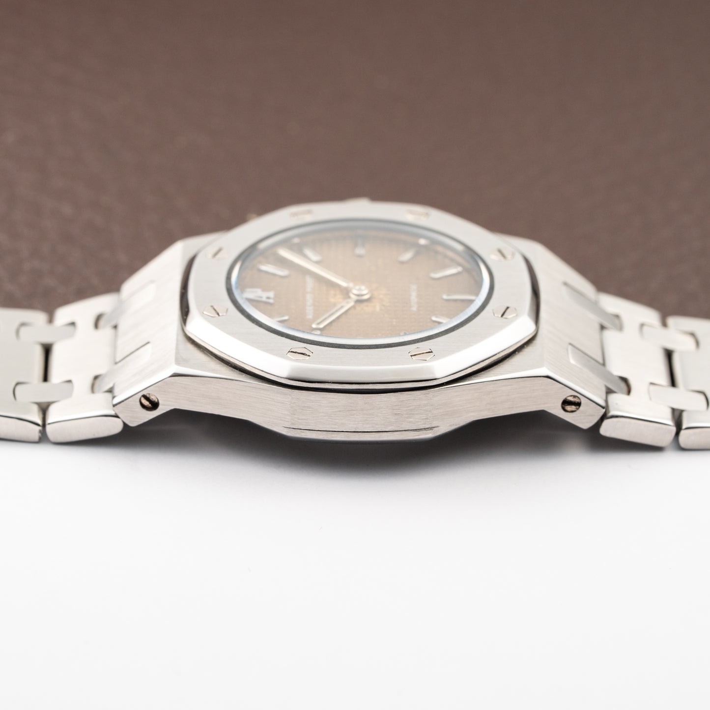 Audemars Piguet Royal Oak Lady Automatic Steel Brown Tropical Dial Ref 8638ST Box + Provenance