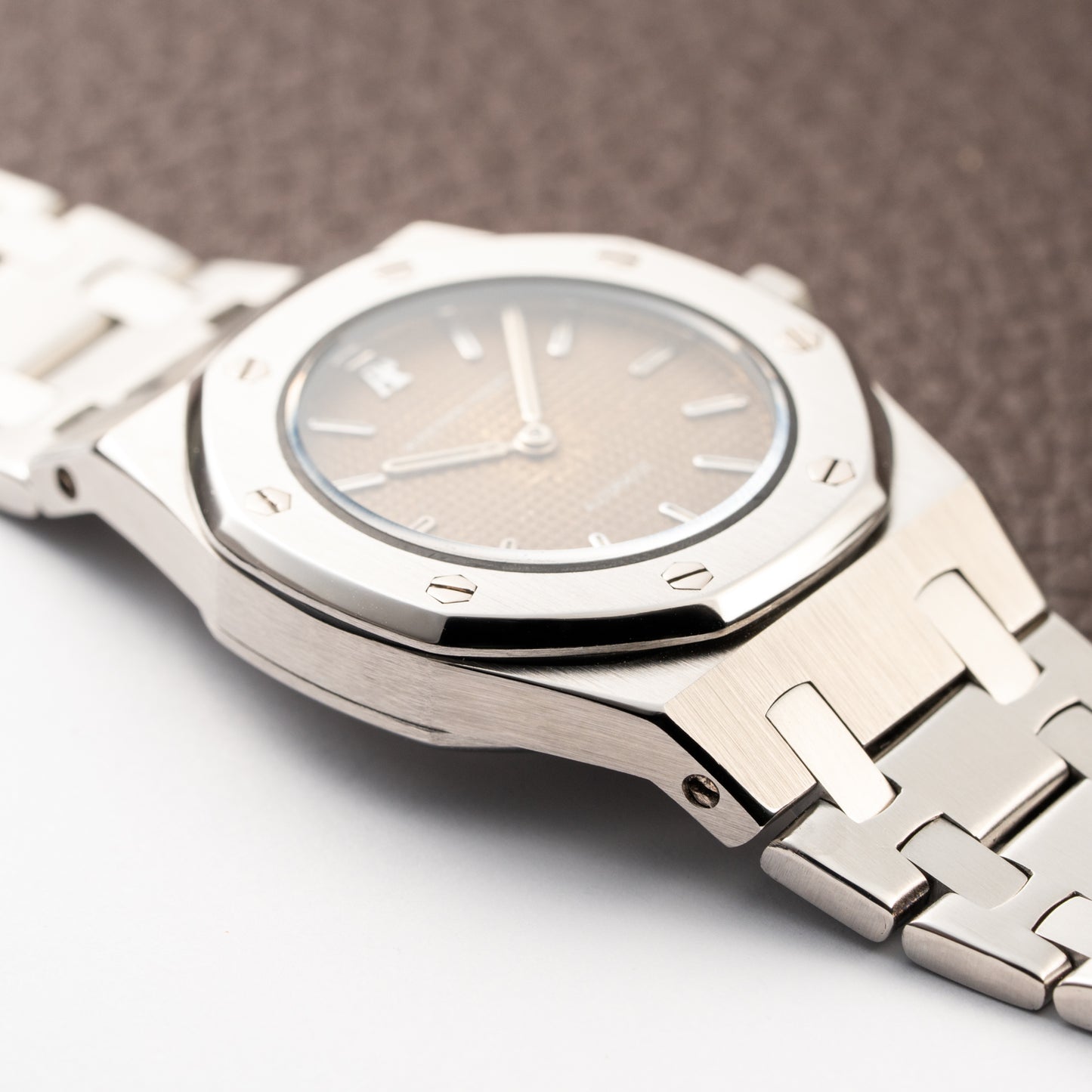 Audemars Piguet Royal Oak Lady Automatic Steel Brown Tropical Dial Ref 8638ST Box + Provenance