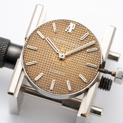 Audemars Piguet Royal Oak Lady Automatic Steel Brown Tropical Dial Ref 8638ST Box + Provenance