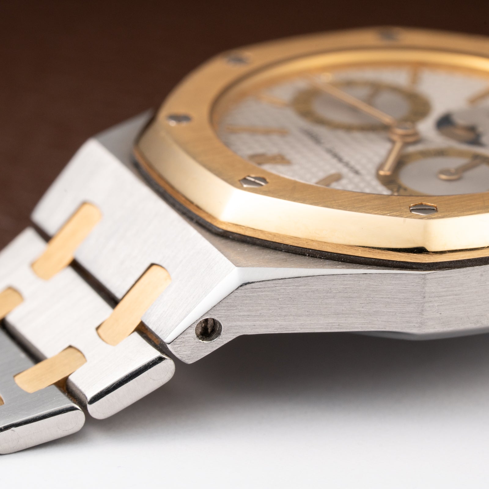 Audemars Piguet Royal Oak Day Date Moonphase Gold Steel Ref 25594SA from 1990s