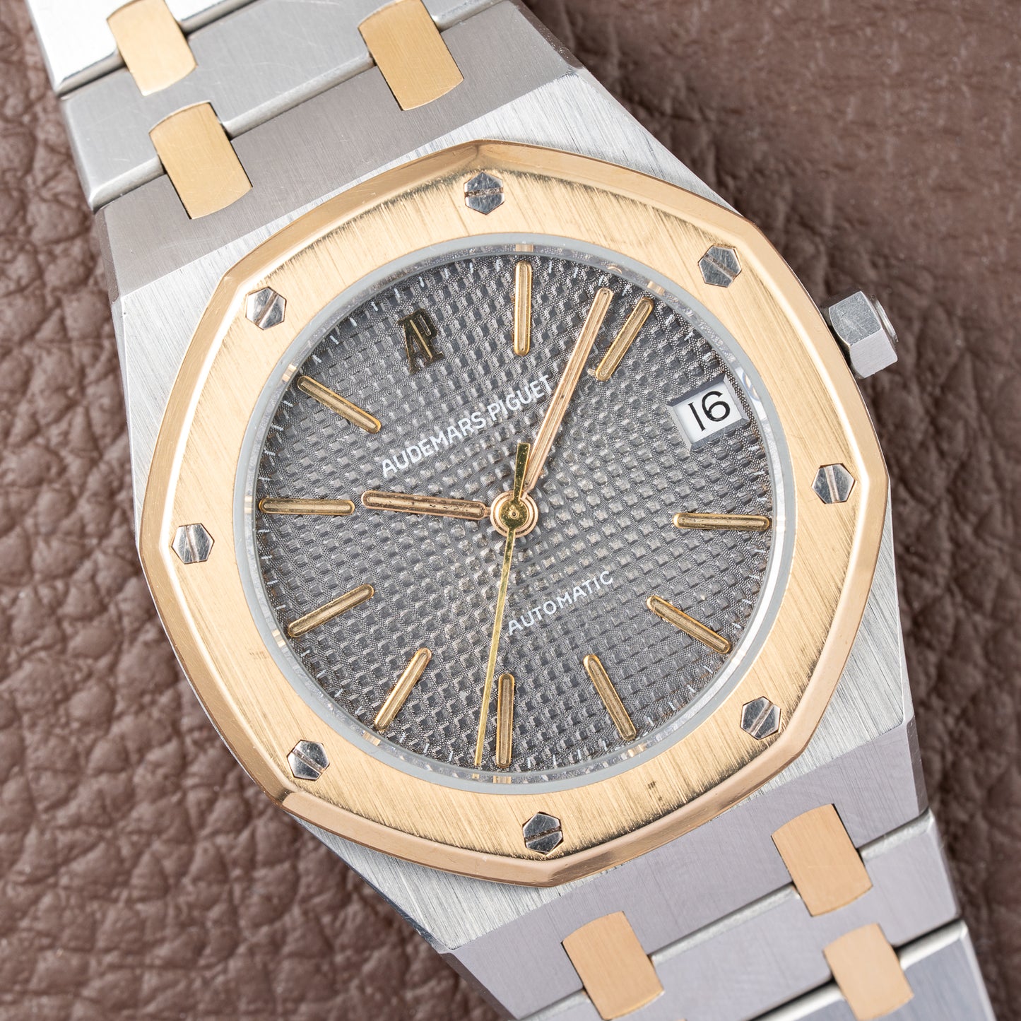 Audemars Piguet Royal Oak Co-Signed Fred Paris Gold Steel Automatic Ref. 4100SA from 1970s