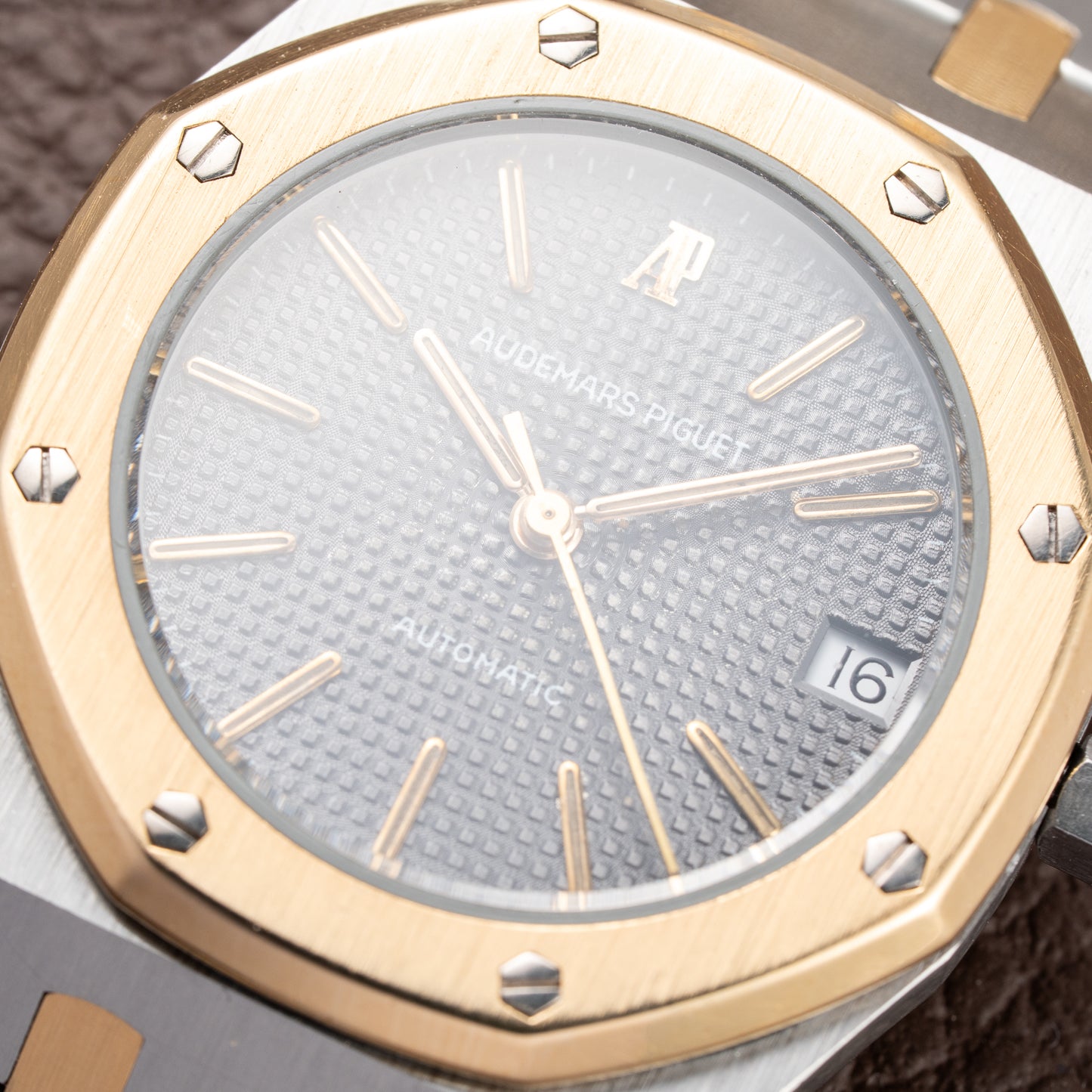 Audemars Piguet Royal Oak Co-Signed Fred Paris Gold Steel Automatic Ref. 4100SA from 1970s