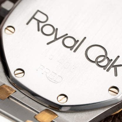 Audemars Piguet Royal Oak Co-Signed Fred Paris Gold Steel Automatic Ref. 4100SA from 1970s