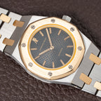 Audemars Piguet Royal Oak Lady Automatic Gold Steel Blue Tropical Dial Ref 8638SA