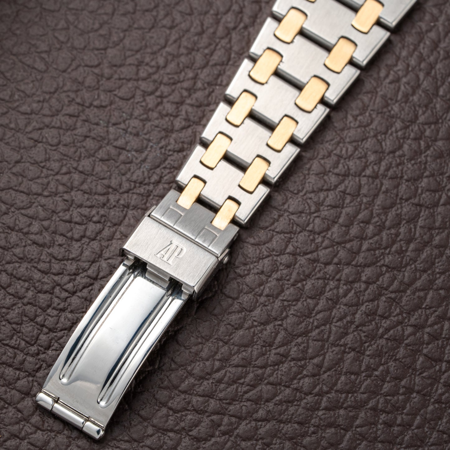 Audemars Piguet Royal Oak Lady Automatic Gold Steel Blue Tropical Dial Ref 8638SA