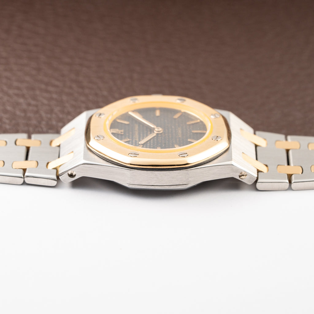 Audemars Piguet Royal Oak Lady Automatic Gold Steel Blue Tropical Dial Ref 8638SA