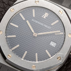 Audemars Piguet Royal Oak Ultra Thin Blue Petite Tapisserie Stainless Steel Unpolished Ref. 56175ST From Circa 1993