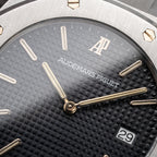 Audemars Piguet Royal Oak Ultra Thin Blue Petite Tapisserie Stainless Steel Unpolished Ref. 56175ST From Circa 1993