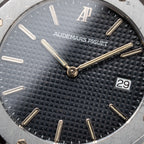 Audemars Piguet Royal Oak Ultra Thin Blue Petite Tapisserie Stainless Steel Unpolished Ref. 56175ST From Circa 1993