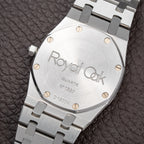 Audemars Piguet Royal Oak Ultra Thin Blue Petite Tapisserie Stainless Steel Unpolished Ref. 56175ST From Circa 1993