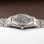 Audemars Piguet Royal Oak Ultra Thin Blue Petite Tapisserie Stainless Steel Unpolished Ref. 56175ST From Circa 1993