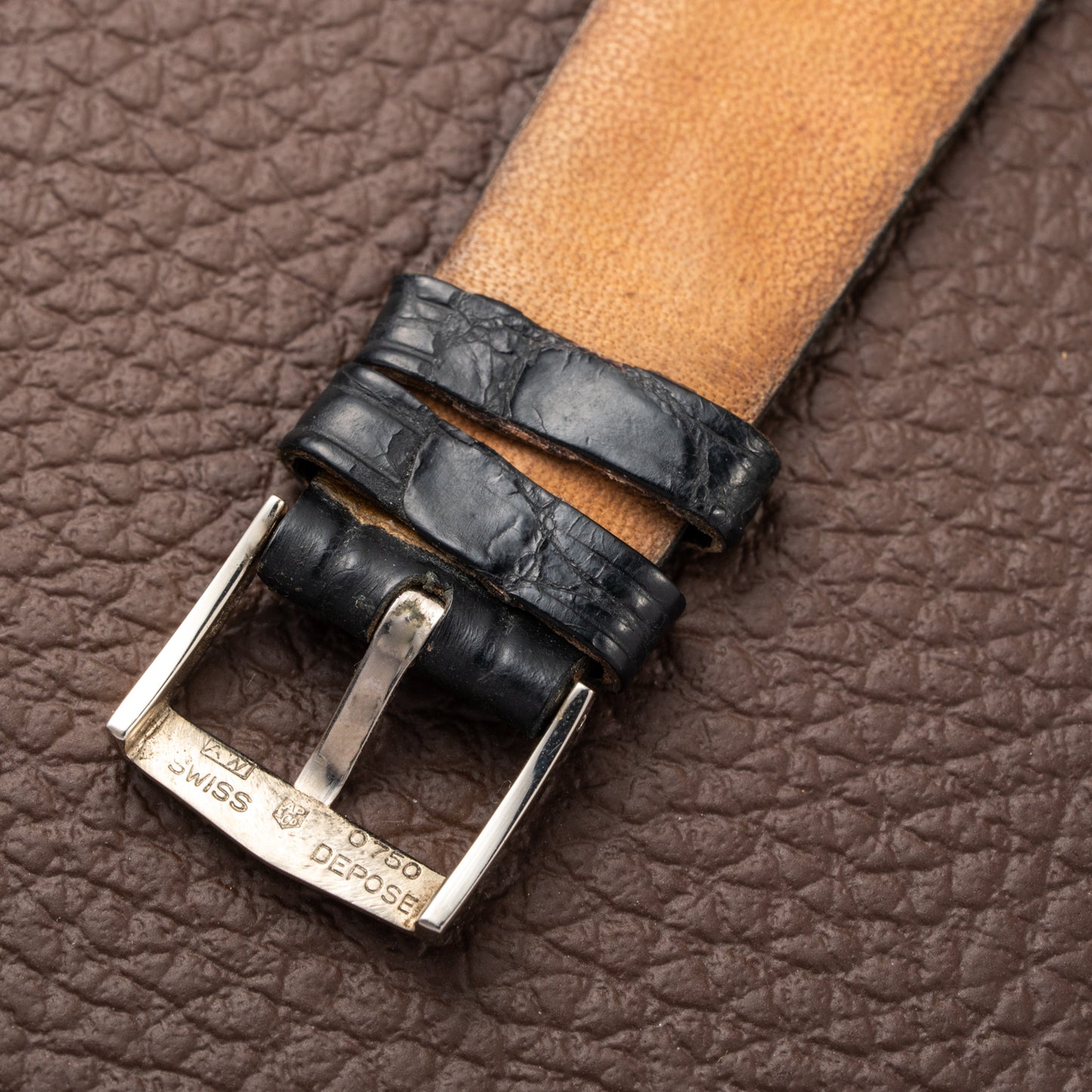 Audemars Piguet “TV Case” Oversize Dress Watch  18K White Gold Blue Dial Circa 1970s